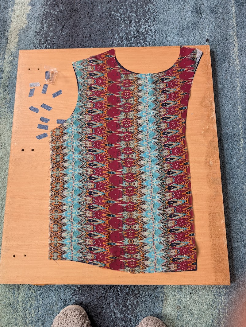 pattern fabric cut out