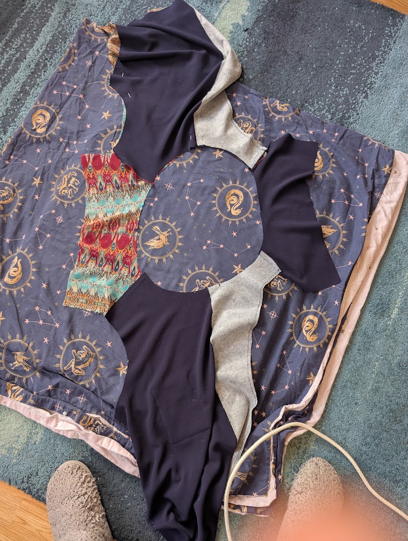 circular collar stitched