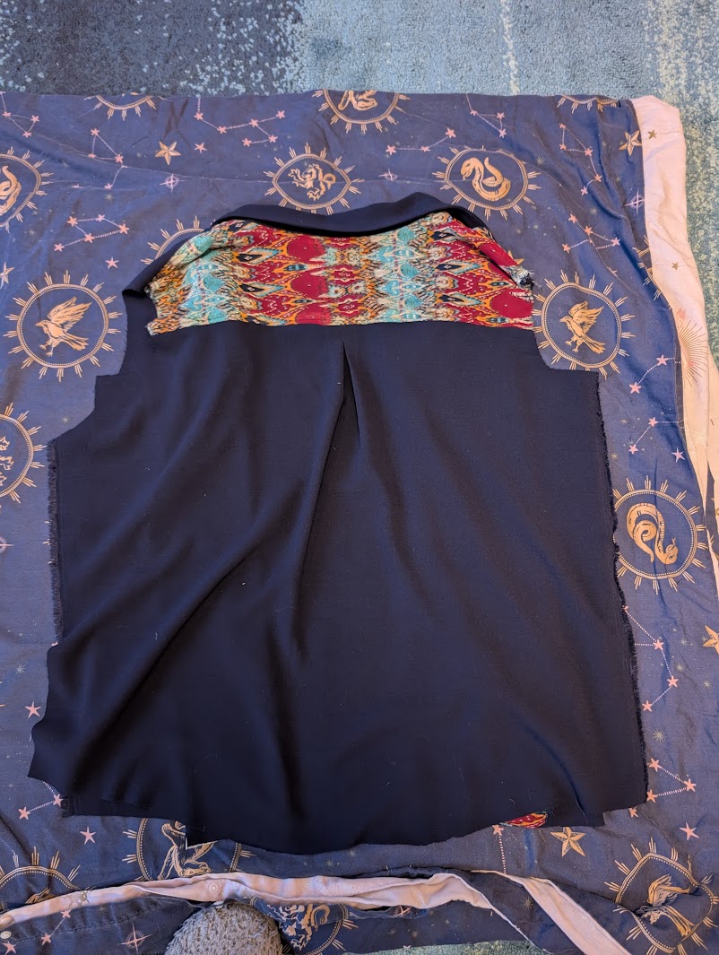 collar stitched - back