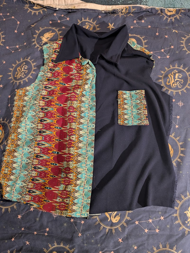 collar stitched - another view