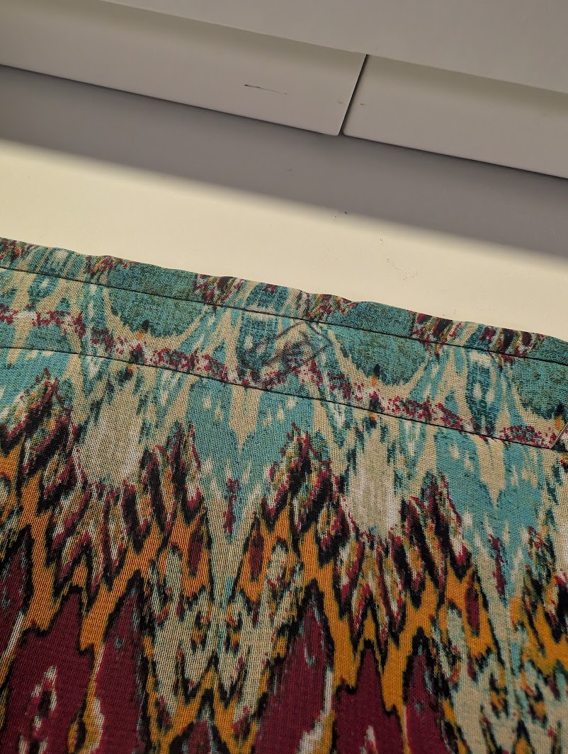 button hole marking - close-up