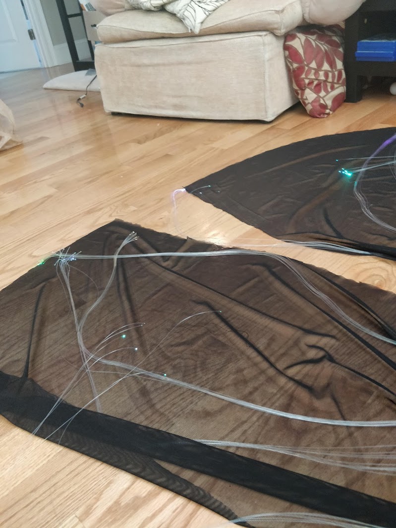 fiber optic end glow